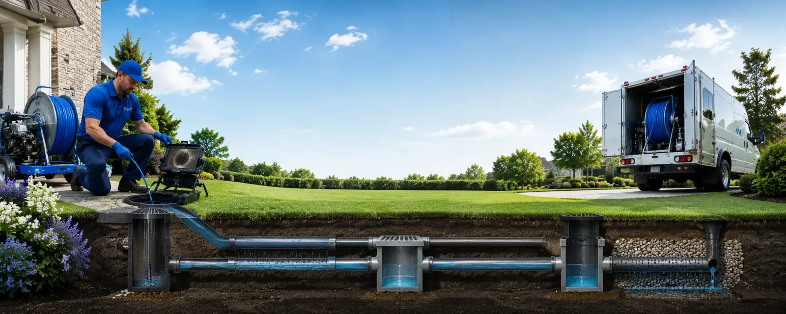 Outdoor drain cleaning information for Eldred, IL